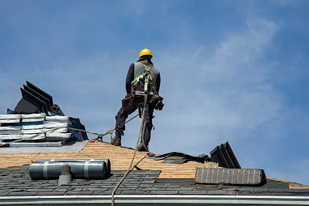 Professional Roof Replacement technician working in Colchester, CT